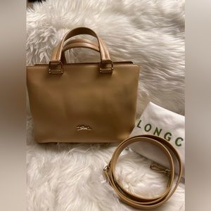 Longchamp leather 2 way bag
